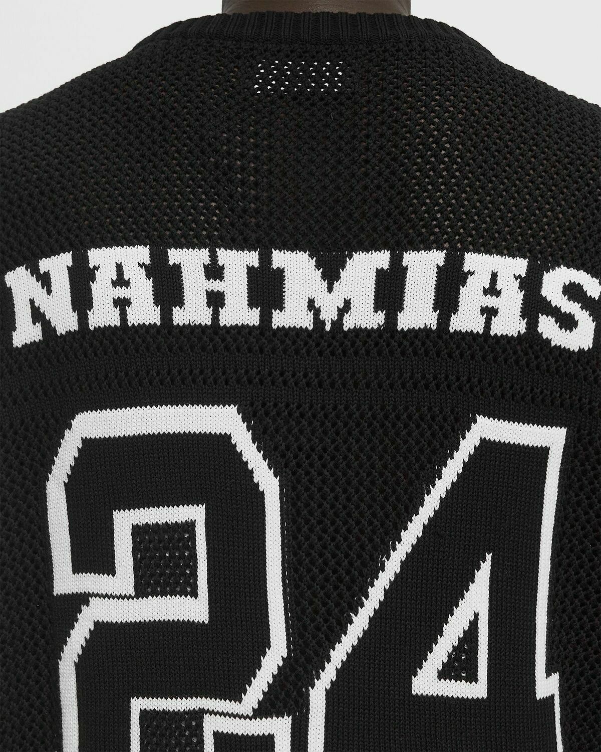 Nahmias Knit 24 Football Shirt Black Mens Jersey Nahmias