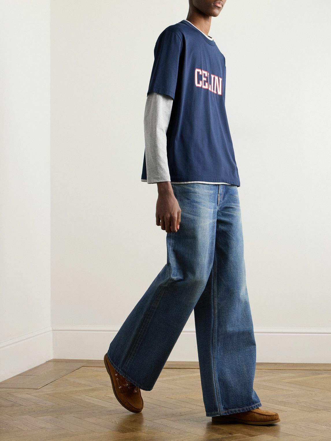 CELINE - Surf Wide-Leg Jeans - Blue