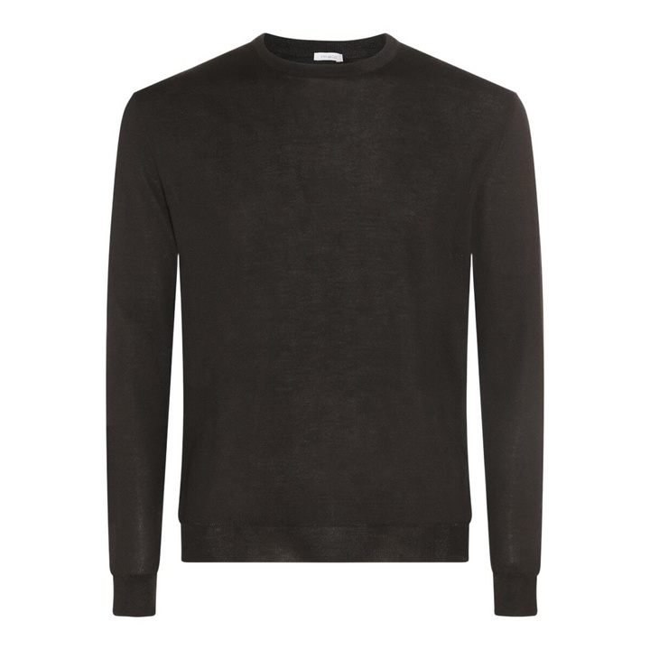 Photo: Malo Black Wool And Silk Jumper