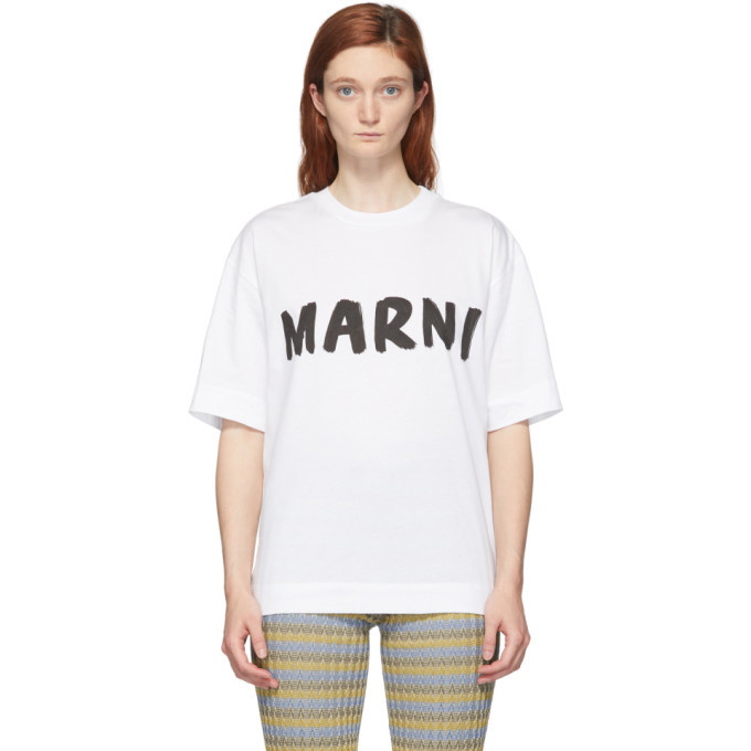Marni White Logo T-Shirt Marni