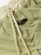 FEAR OF GOD - Shell-Trimmed Cotton-Canvas Drawstring Cargo Trousers - Green