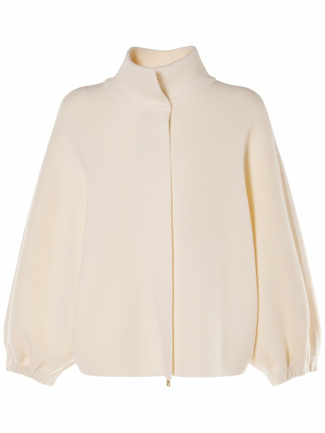 アウターその他 S Max Mara FW23 HIGH NECK JACKET (2394860734600 025008) Ladies S' Max Mara Black Full Zip High Neck Nylon Jacket