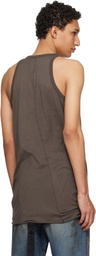 Rick Owens DRKSHDW Brown Temple Loose Tank Top
