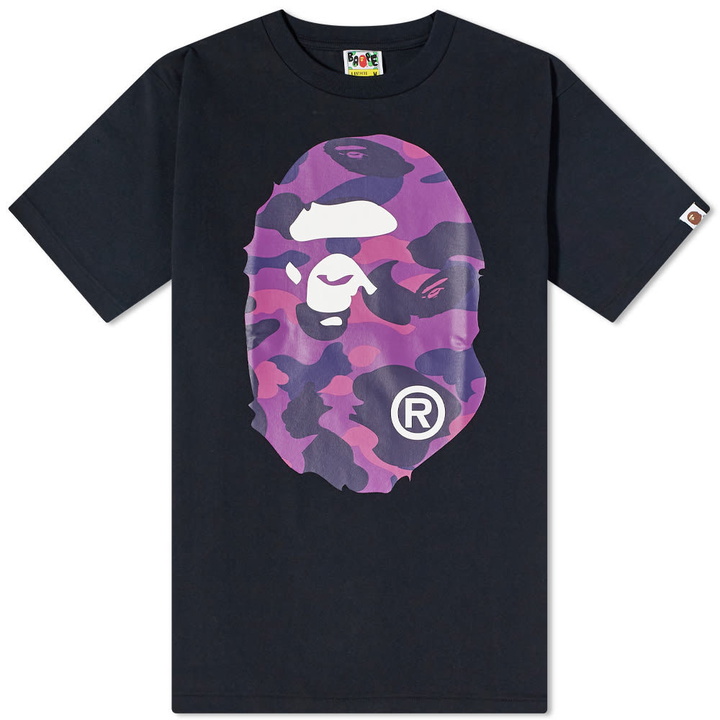 Photo: A Bathing Ape Color Camo Big Ape Head Tee