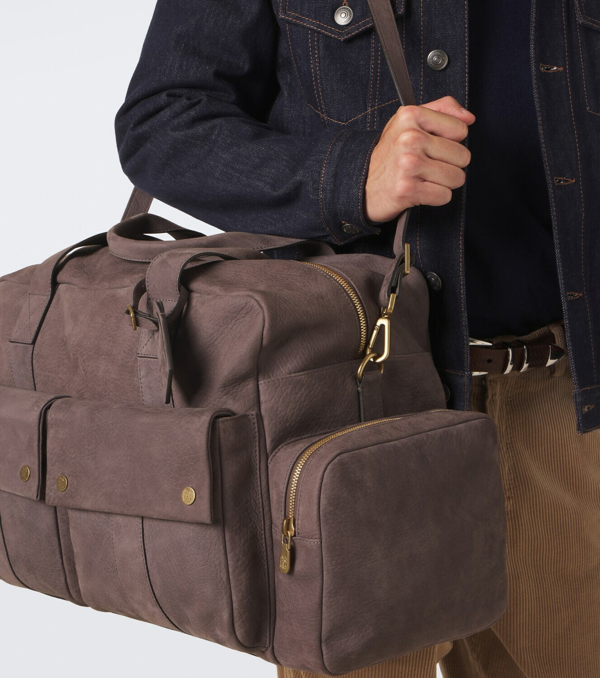 Brunello Cucinelli Leather duffel bag