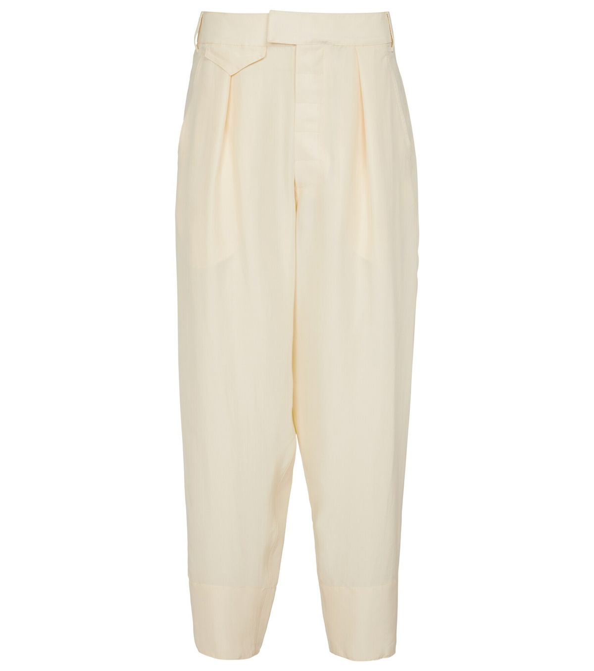 Tod's - High-rise silk pants Tod's