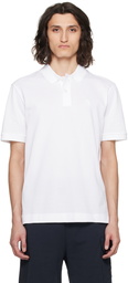 BOSS White Double Monogram Polo