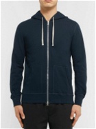 Reigning Champ - Loopback Cotton-Jersey Zip-Up Hoodie - Blue