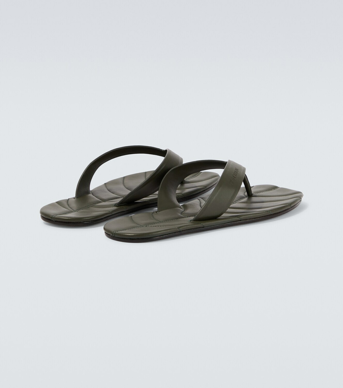 JW Anderson Leaf leather thong sandals