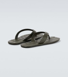 JW Anderson Leaf leather thong sandals