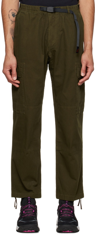 Photo: Gramicci Khaki Paneled Cargo Pants