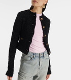 Balenciaga Cropped cotton-blend tweed cardigan