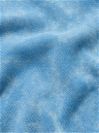 Corridor - Tie-Dyed Cotton Polo Shirt - Blue