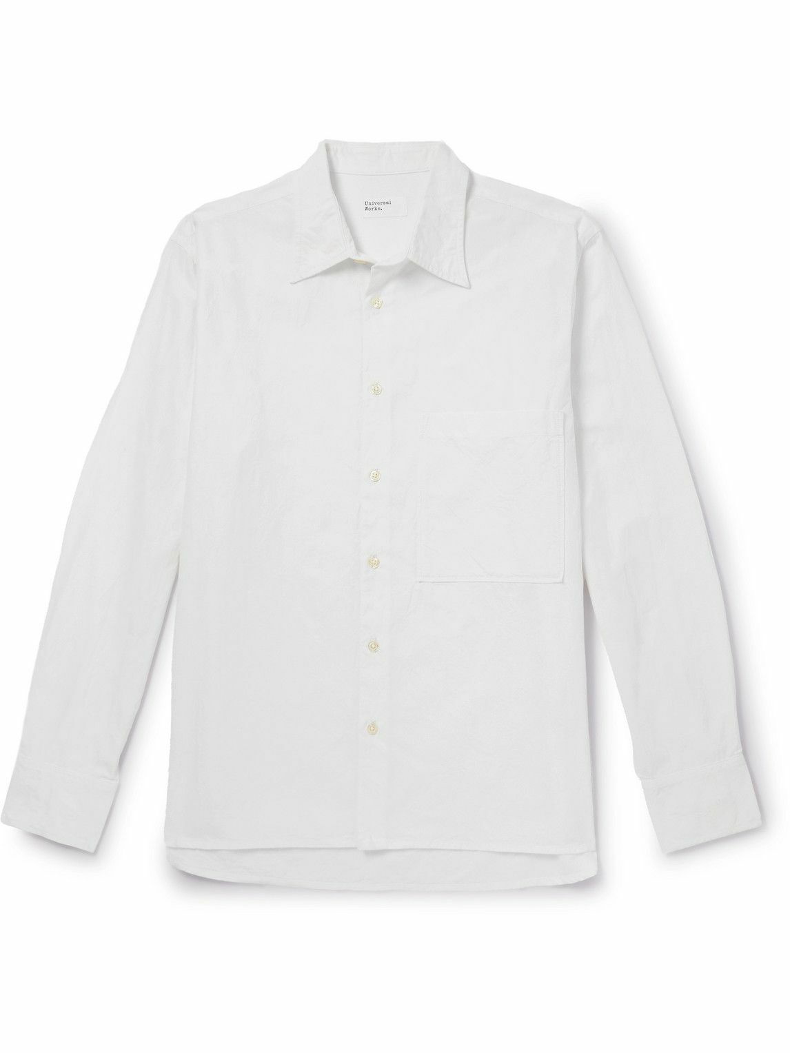 Universal Works - Tokyo Cotton-Jacquard Shirt - White Universal Works