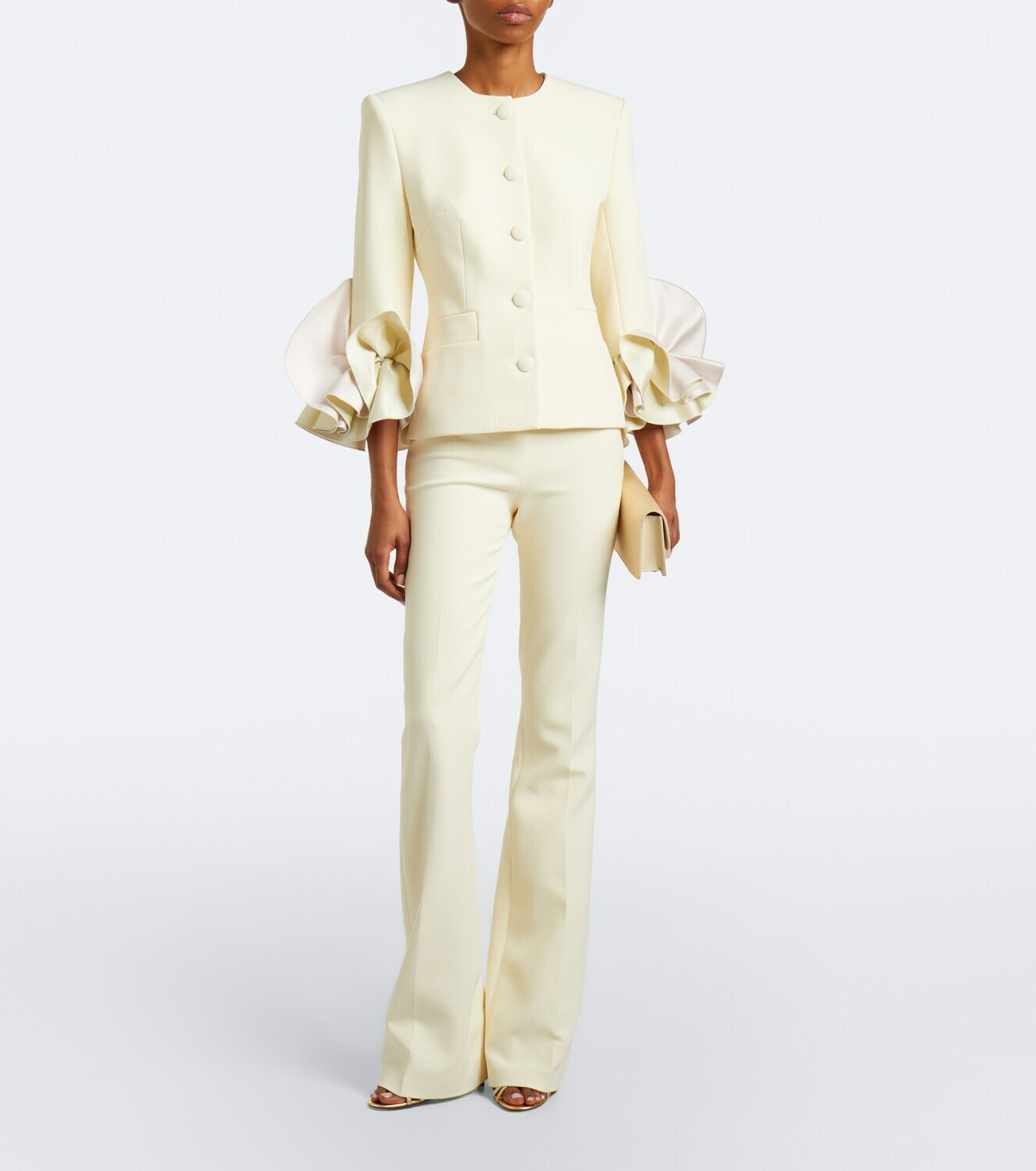 Safiyaa Alexa crêpe flared pants