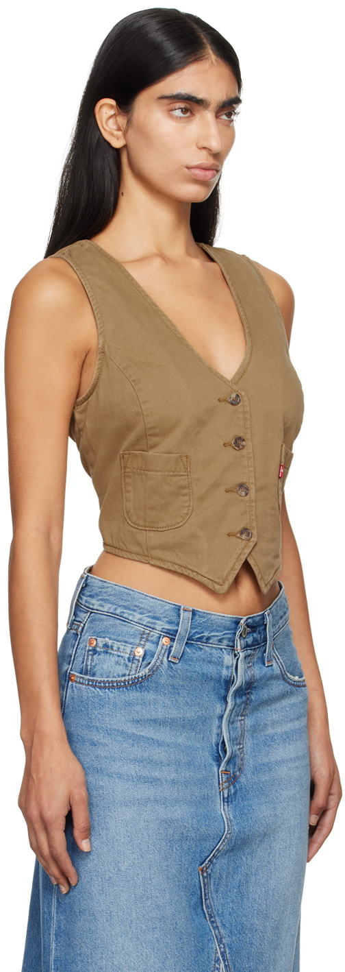 Levi's Brown Tailored Vest