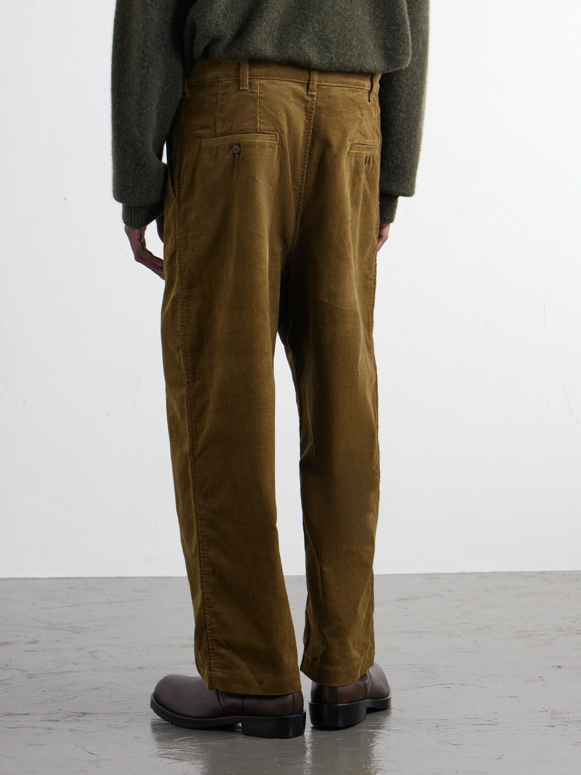 Junya Watanabe - Wide-Leg Pleated Garment-Washed Cotton-Blend Corduroy Trousers - Brown