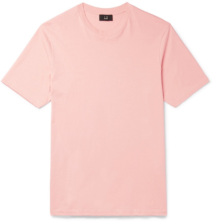 Photo: Dunhill - Cotton-Jersey T-Shirt - Pink