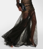 Rasario Corset lace maxi gown