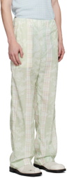 young n sang Green Floral Trousers