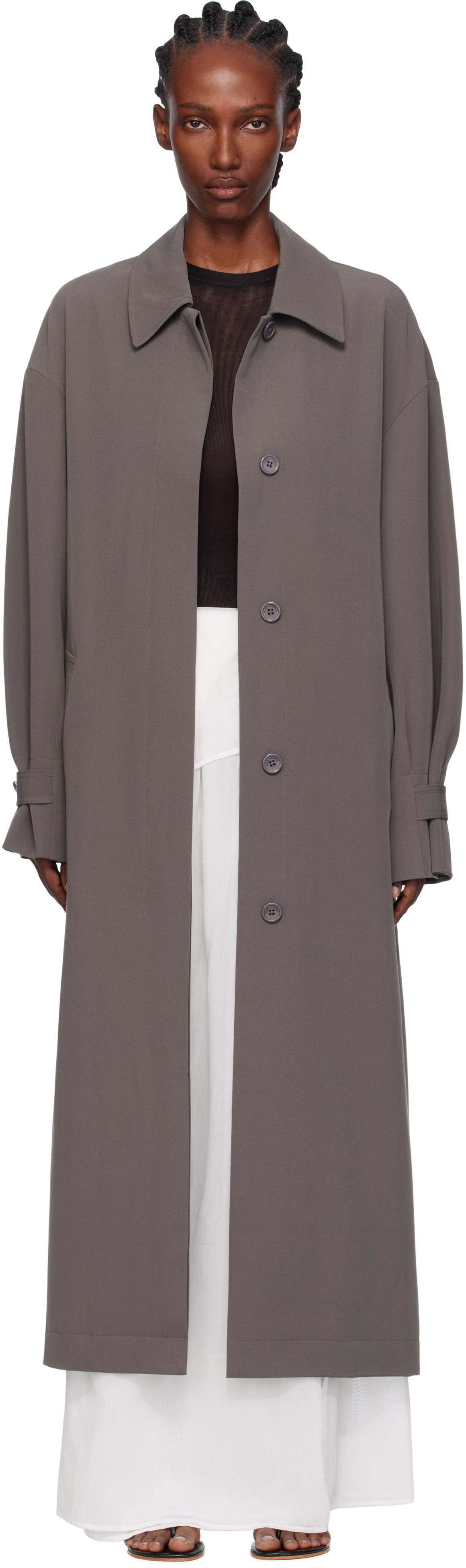 Paris Georgia Gray Elemental Marianne Trench Coat