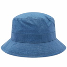WTAPS Men's 04 Twill Bucket Hat in Indigo