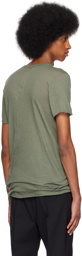 Rick Owens Green Basic T-Shirt