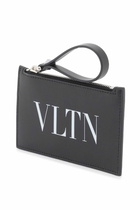 VALENTINO GARAVANI leather vltn cardholder Black
