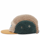 KAVU Men's Fur Ball Camp Sherpa Fleece Cap in Fall Forest 