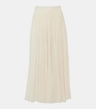 Toteme Plissé cotton-blend maxi skirt