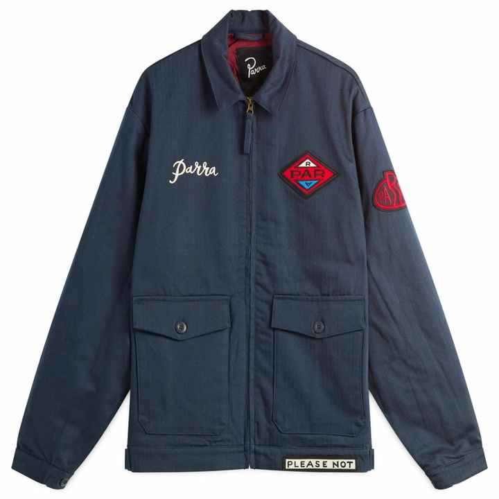 Photo: By Parra Men's Pumping Gas Jacket in Navy Blue
