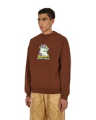 Brain Dead Mushroom House Crewneck Sweatshirt