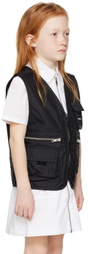 Givenchy Kids Black V-Neck Vest