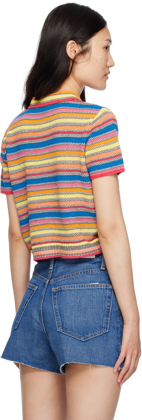Re/Done Multicolor Striped Cardigan