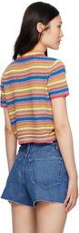 Re/Done Multicolor Striped Cardigan