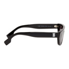 Burberry Black Acetate Rectangular Brow Sunglasses