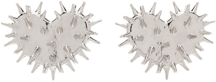 Photo: HUGO KREIT Silver Spiky Heart Earrings