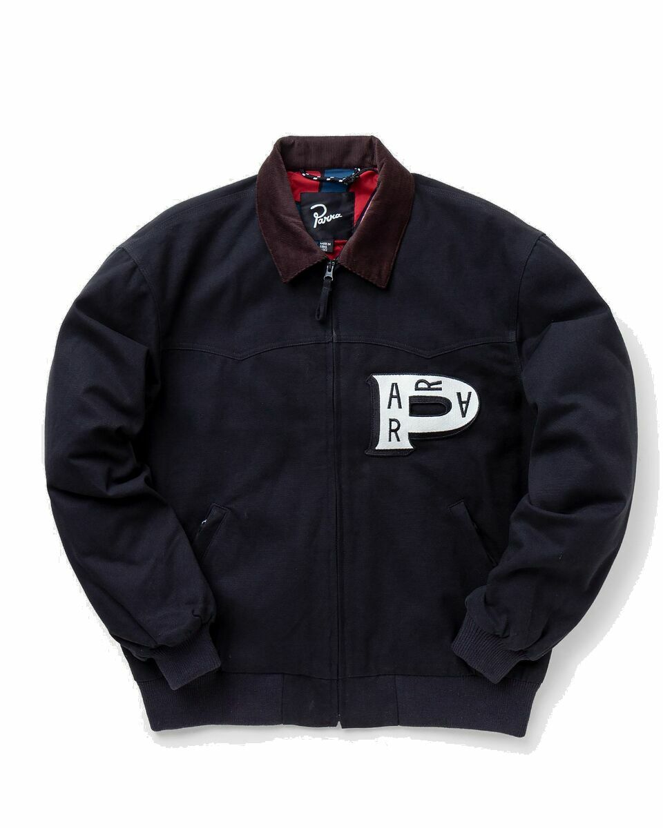Photo: By Parra Worked P Jacket Black - Mens - Bomber Jackets