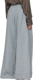 Maison Margiela Blue Relaxed Trousers