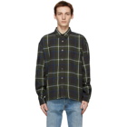 John Elliott Green Check Hemi Oversized Shirt