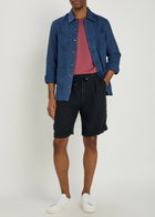 Brunello Cucinelli Bermuda Linen Shorts Navy