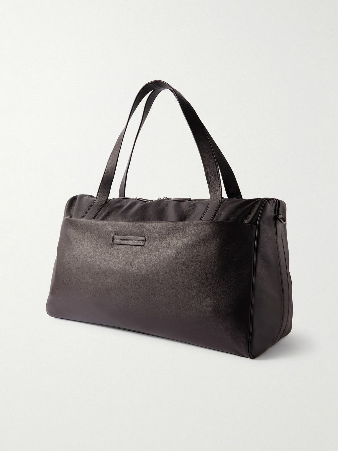 Zegna - Full-Grain Leather Weekend Bag