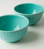 Bordallo Pinheiro Fantasia set of 4 ceramic bowls