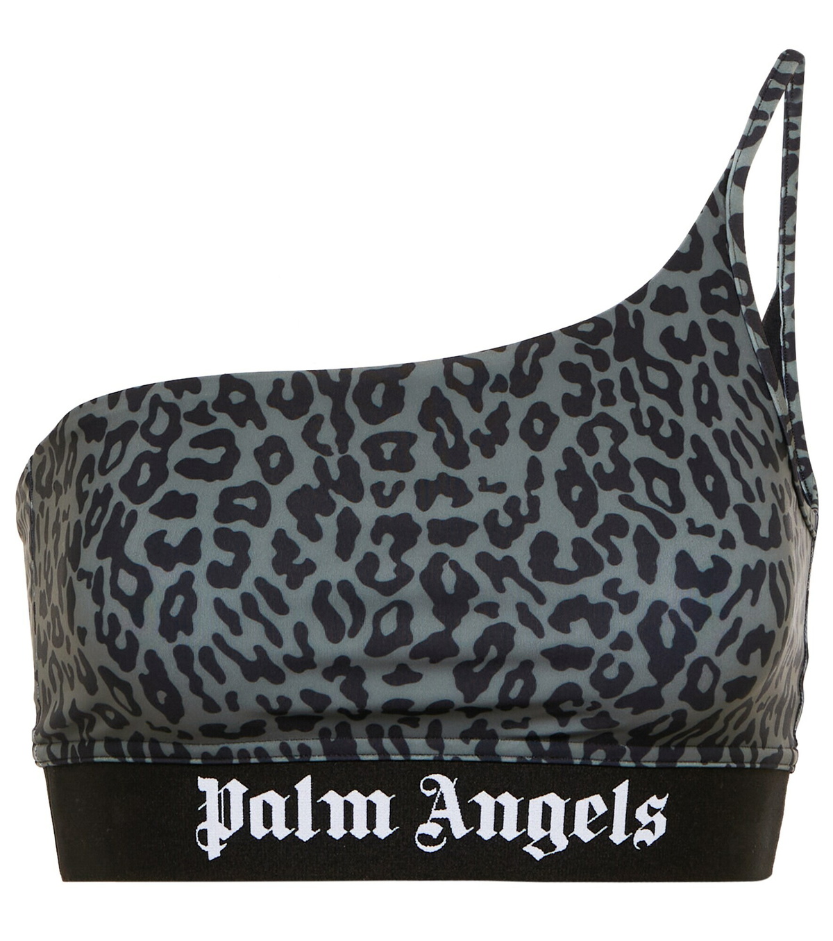 Palm Angels - Printed one-shoulder sports bra Palm Angels