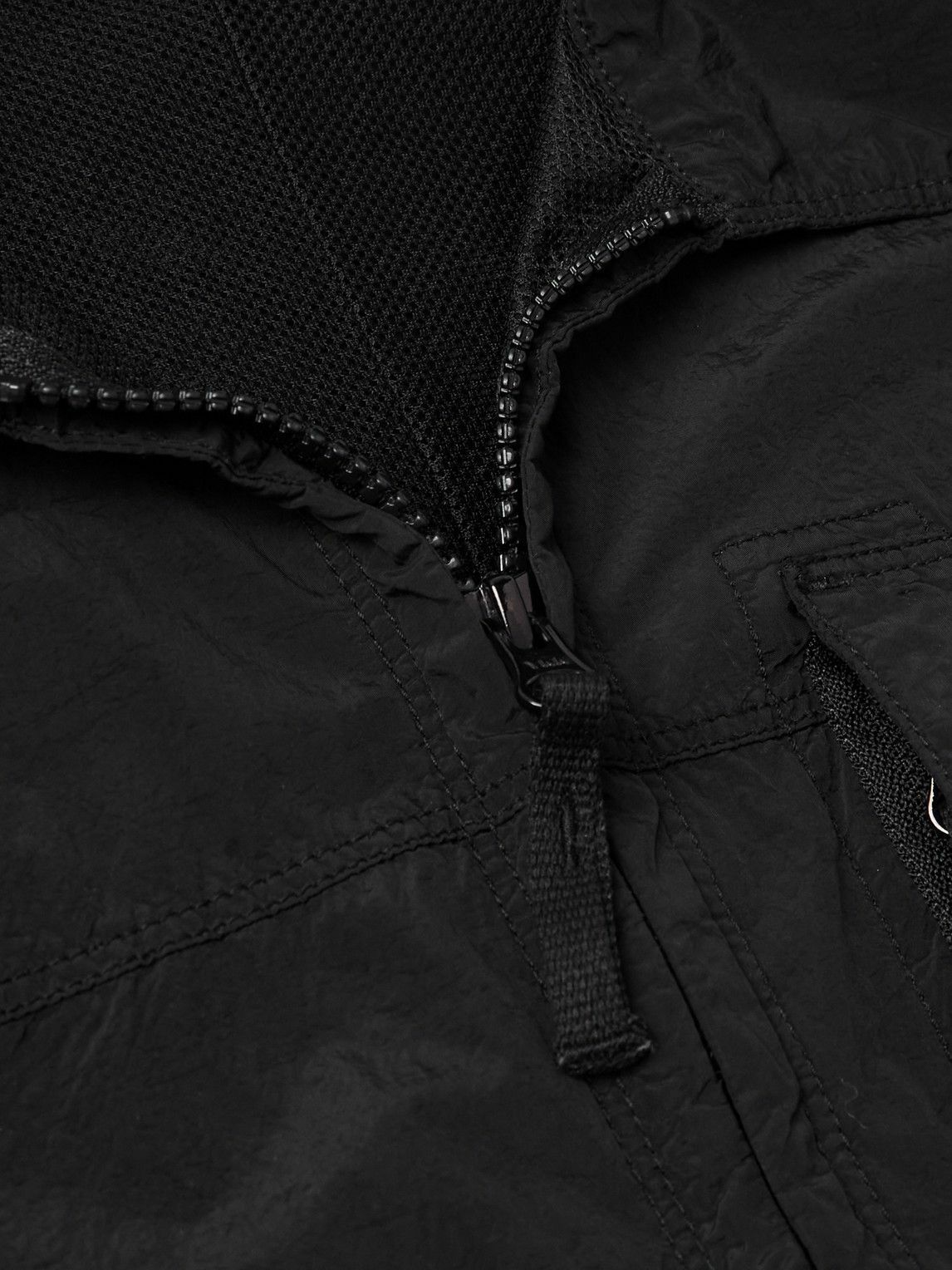 Stone Island - Logo-Appliquéd Nylon Metal Overshirt - Black