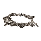 Saint Laurent Silver Pineapple Link Bracelet