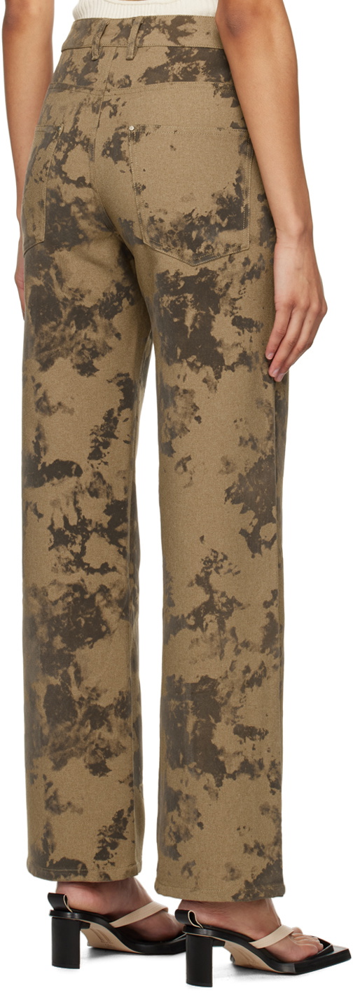 WYNN HAMLYN Tan Burn Out Jeans