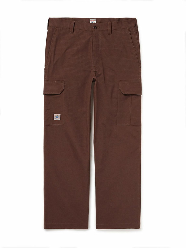 Photo: Randy's Garments - Straight-Leg Cotton-Ripstop Cargo Trousers - Brown