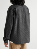 GENERAL ADMISSION - Checked Denim-Jacquard Overshirt - Black