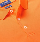 Polo Ralph Lauren - Slim-Fit Stretch Cotton-Piqué Polo Shirt - Orange